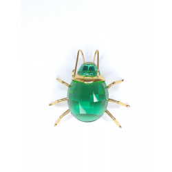 Swarovski Imperdible Cristal Paradise Escarabajo Grande verde esmeralda 242410