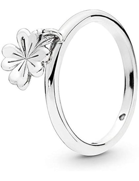 anillo-pandora-plata-trebol-colgante