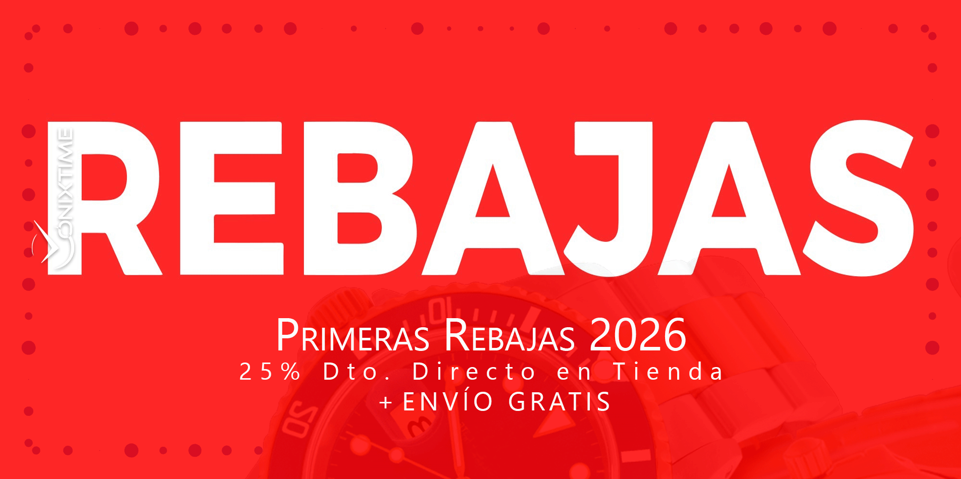 Primeras Rebajas 2026 en OnixTime